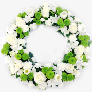 White and Green Wreath