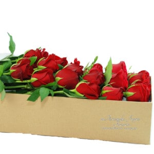 24 Long Stems Red Roses for Valentine’s Day