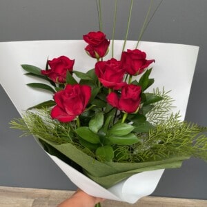 Long Stemmed Rose Bouquet Red 6