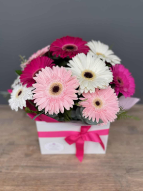 Tickled Pink Gerbera Flower Arrangement