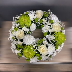 White And Green Wreath