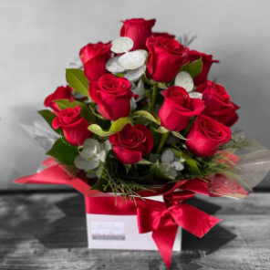 24 Red Roses in a Box